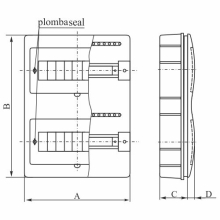 rozvodnice RP-12 B FALA (N+PE) IP40